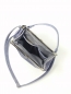 Preview: Hellblaue Ledertasche Damen Handtasche Klipper M  "BLUESKY"