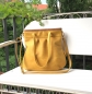 Mobile Preview: Grosse Ledertasche gelb Handtasche Damen Shelly Big "SAFRAN/CARAMELL"