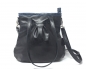 Mobile Preview: Handtasche Leder schwarz Umhängetasche Shelly "OPAL/SAPHIR"