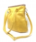 Preview: Ledertasche gelb Handtasche Leder Shelly "SAFRAN/MUSKAT"