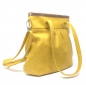 Preview: Ledertasche gelb Handtasche Leder Shelly "SAFRAN/MUSKAT"