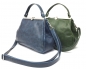 Preview: Grüne Ledertasche Handtasche aus Leder  Klipper S+ "SMARAGD"
