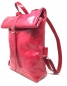 Preview: Pinkfarbener Rucksack aus Leder Weekender "FUCHSIA"