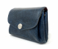 Mobile Preview: Portemonnaie aus blauem Leder "SAPHIR"