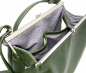 Mobile Preview: Ledertasche Damen grün Umhängetasche Klipper S "SMARAGD"