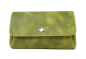 Mobile Preview: Portemonnaie Leder Damen M (mittelgroß) - handgemachte Damen-Geldbörse  im Vintage-Stil - viele Fächer & groß (9,5 x 16 x 4 cm) (KWI hellgrün)