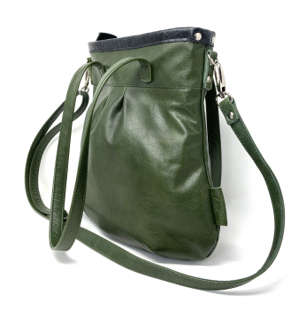Grüne Ledertasche Umhängetasche Handtasche "SMARAGD/OPAL"