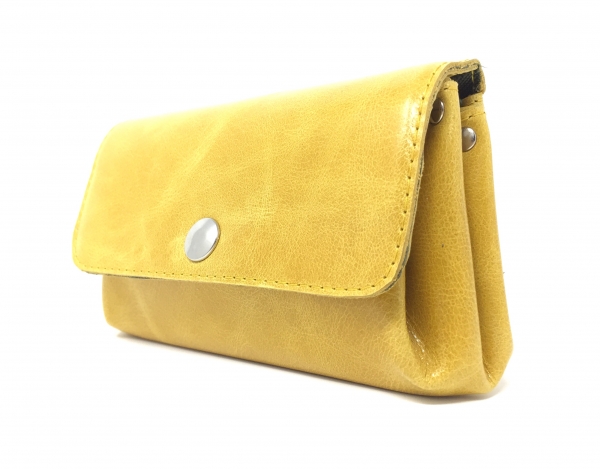 Portemonnaie M aus gelbem Leder "SUN"