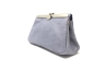Preview: Kosmetiktasche Ledertasche blau Makeup Tasche "BLUESKY"
