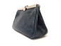 Preview: Kosmetiktasche Ledertasche blau Makeup Tasche "BLUESKY"