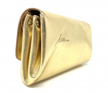 Preview: Portemonnaie Geldbörse M aus goldenem Leder