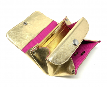 Preview: Portemonnaie Geldbörse M aus goldenem Leder