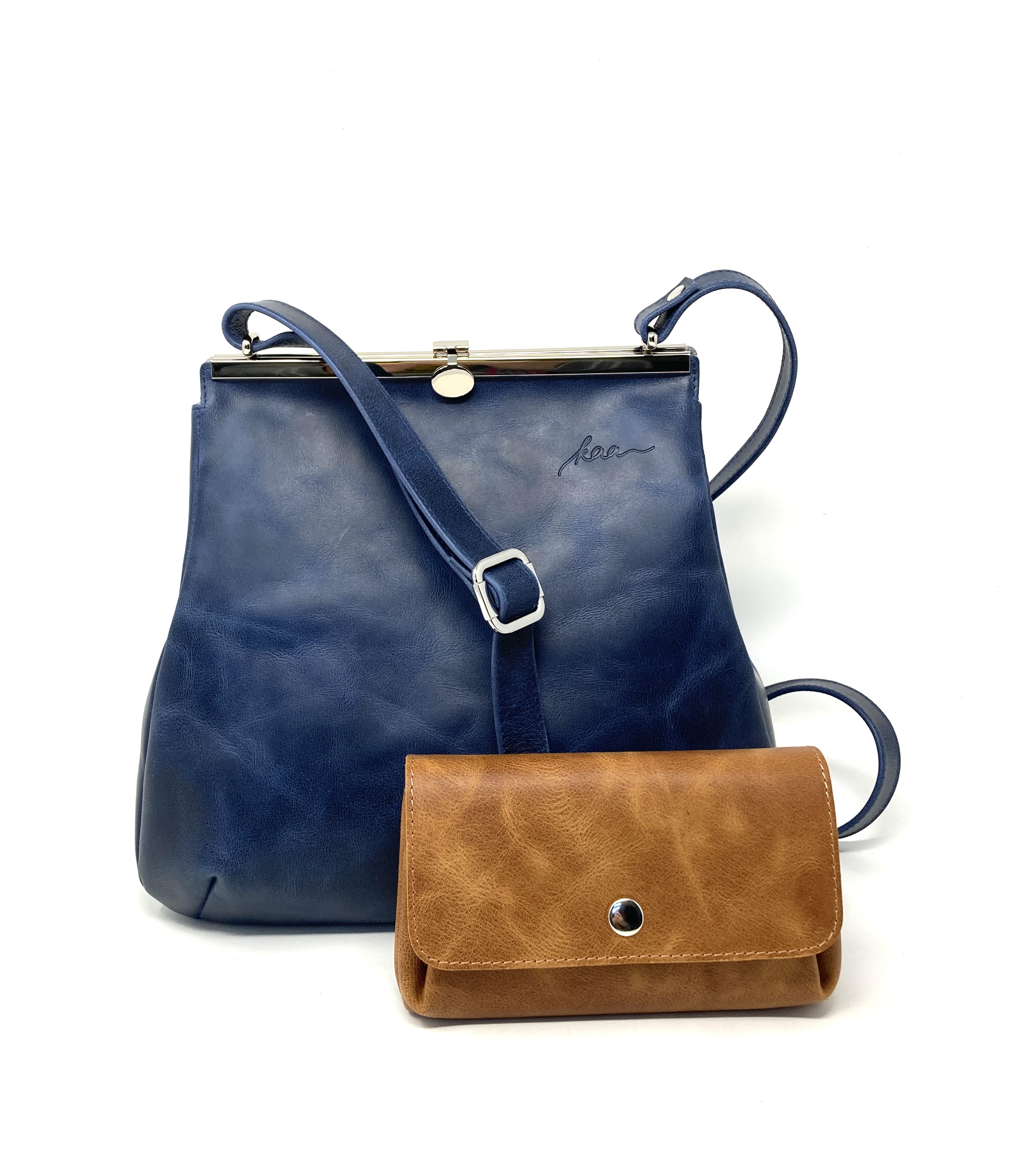 Blau braune handtasche Outlet