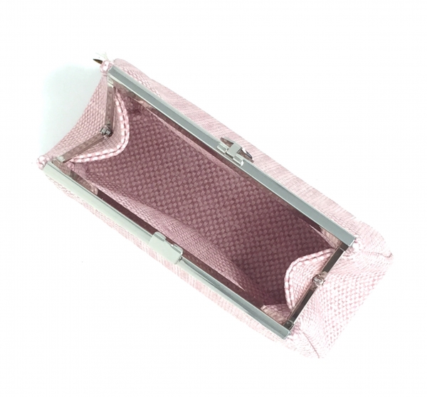 Kosmetiktasche mit Klippverschluss vegane Lederalternative "ROSÉ"